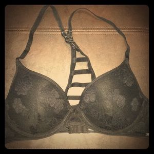 PINK ladderback, Racerback lace bra